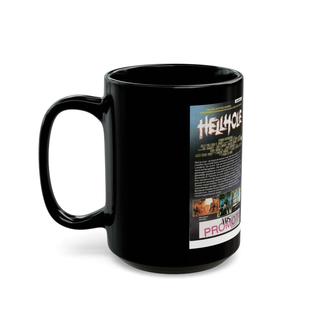 HELLHOLE CANNON (VHS COVER) - Black Coffee Mug-Go Mug Yourself