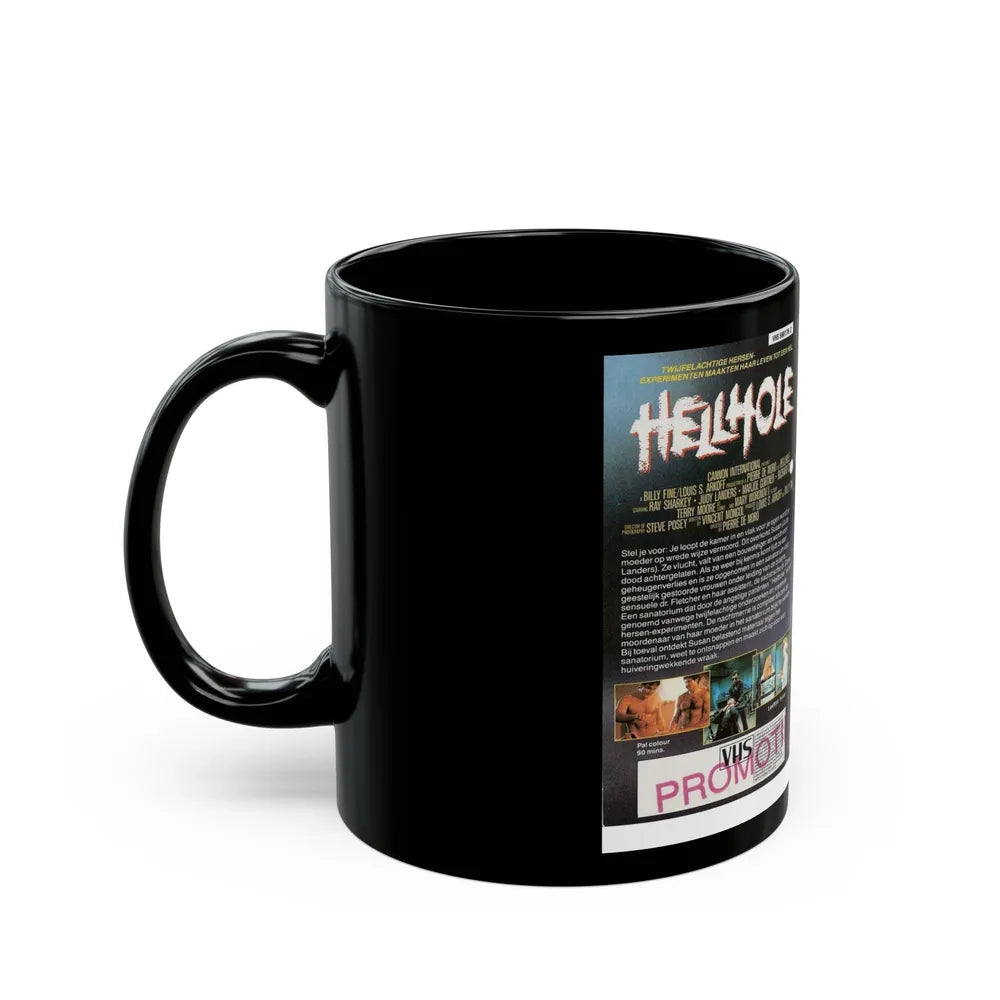 HELLHOLE CANNON (VHS COVER) - Black Coffee Mug-Go Mug Yourself