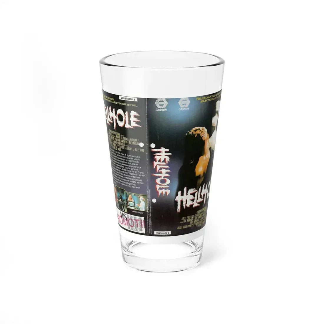 HELLHOLE CANNON (VHS COVER) Pint Glass 16oz 16oz - Go Mug Yourself