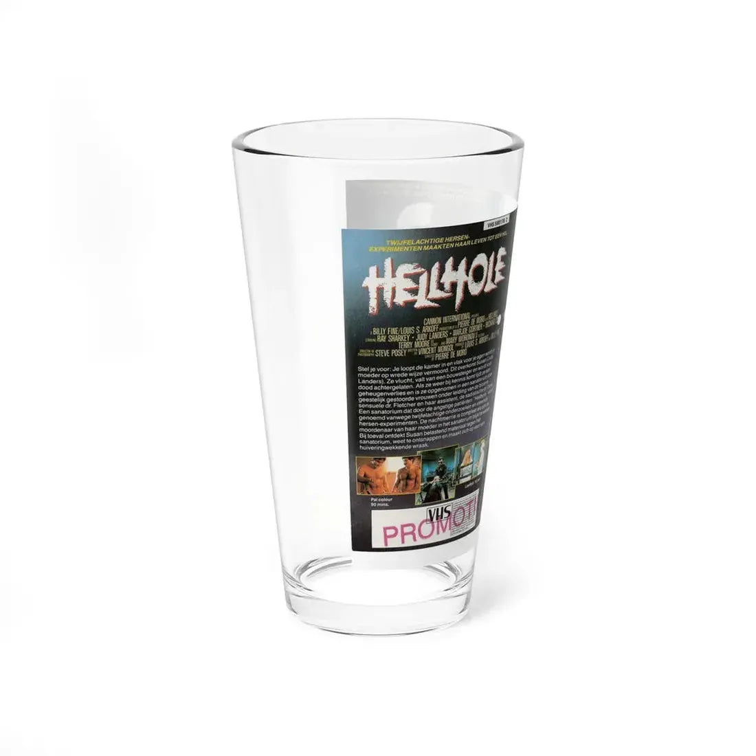 HELLHOLE CANNON (VHS COVER) Pint Glass 16oz - Go Mug Yourself