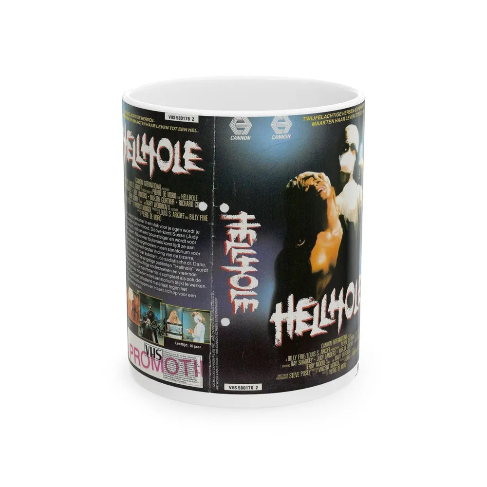 HELLHOLE CANNON (VHS COVER) - White Coffee Mug-11oz-Go Mug Yourself