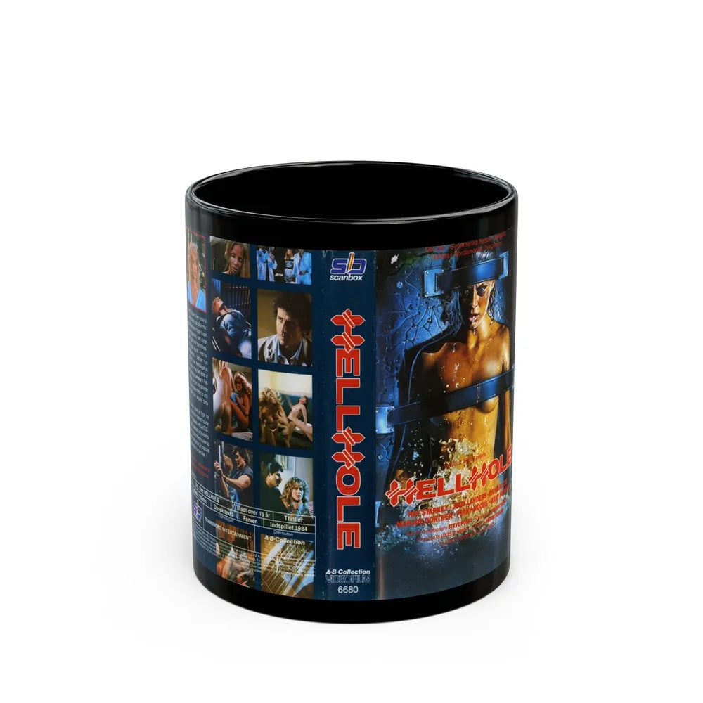 HELLHOLE DANISH (VHS COVER) - Black Coffee Mug-11oz-Go Mug Yourself