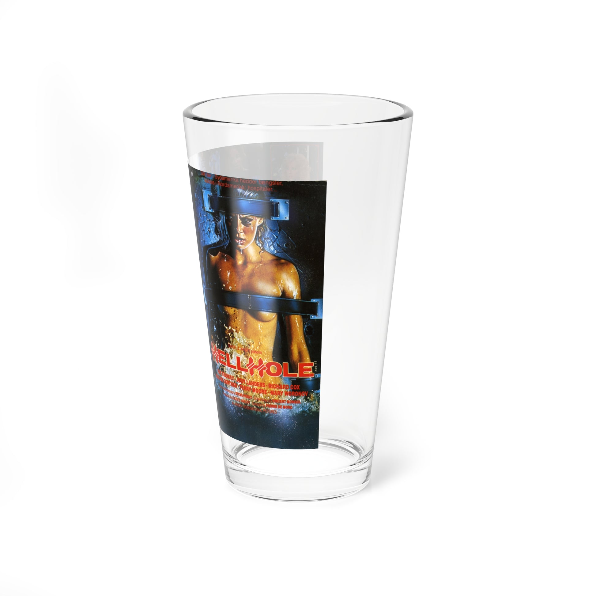 HELLHOLE DANISH (VHS COVER) Pint Glass 16oz-Go Mug Yourself