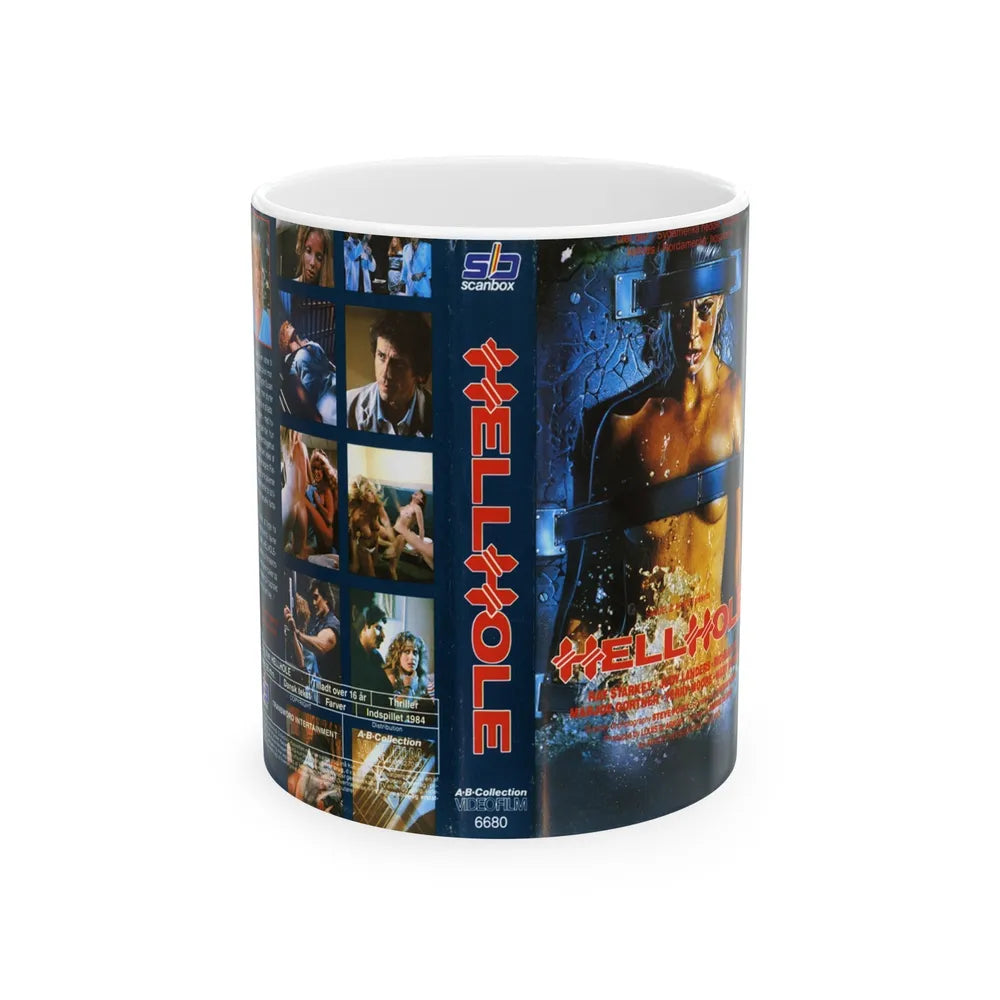 HELLHOLE DANISH (VHS COVER) - White Coffee Mug-11oz-Go Mug Yourself