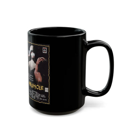 HELLHOLE HORROR (VHS COVER) - Black Coffee Mug-Go Mug Yourself