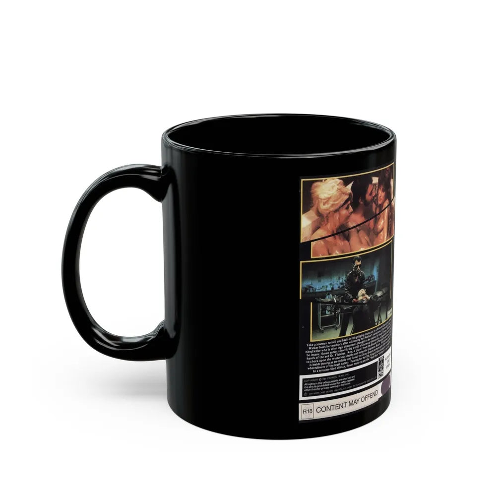 HELLHOLE HORROR (VHS COVER) - Black Coffee Mug-Go Mug Yourself