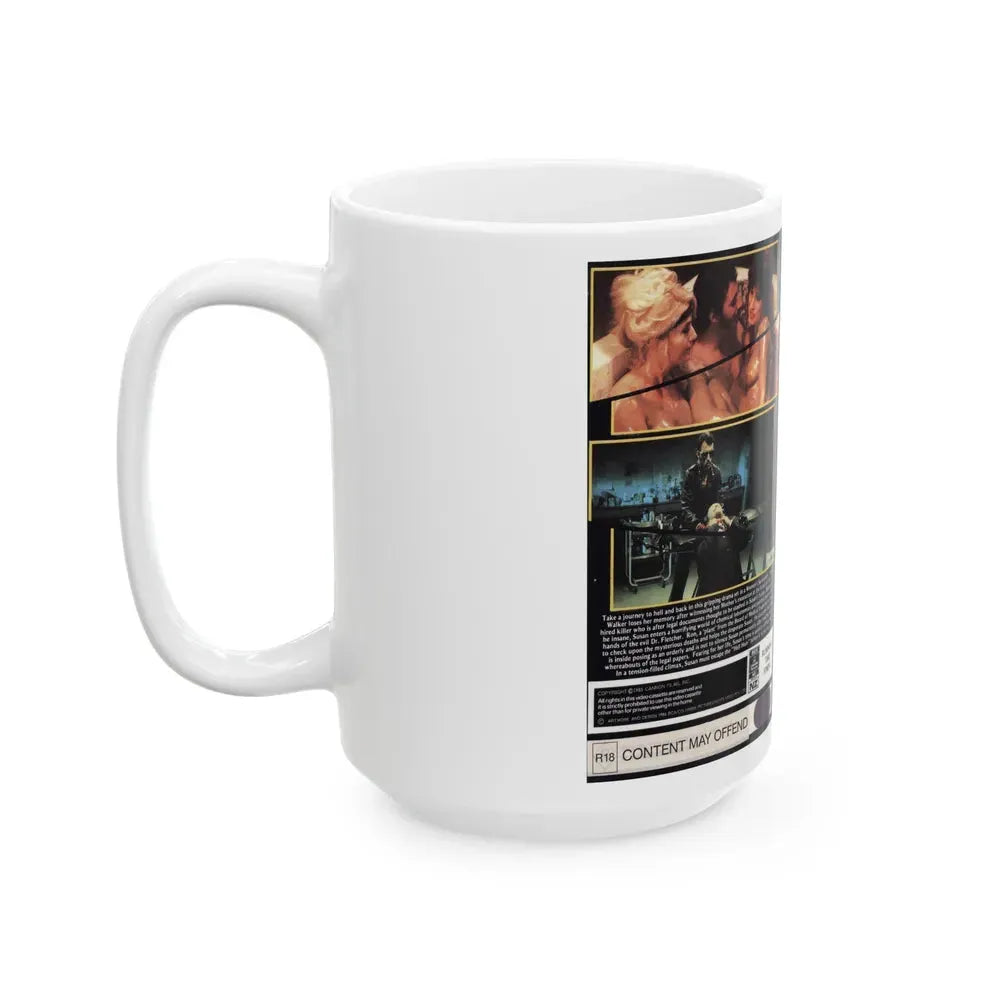 HELLHOLE HORROR (VHS COVER) - White Coffee Mug - Go Mug Yourself