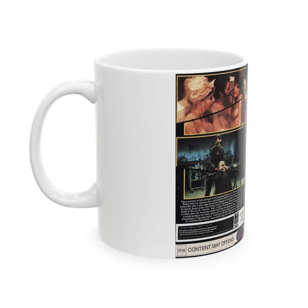 HELLHOLE HORROR (VHS COVER) - White Coffee Mug-Go Mug Yourself