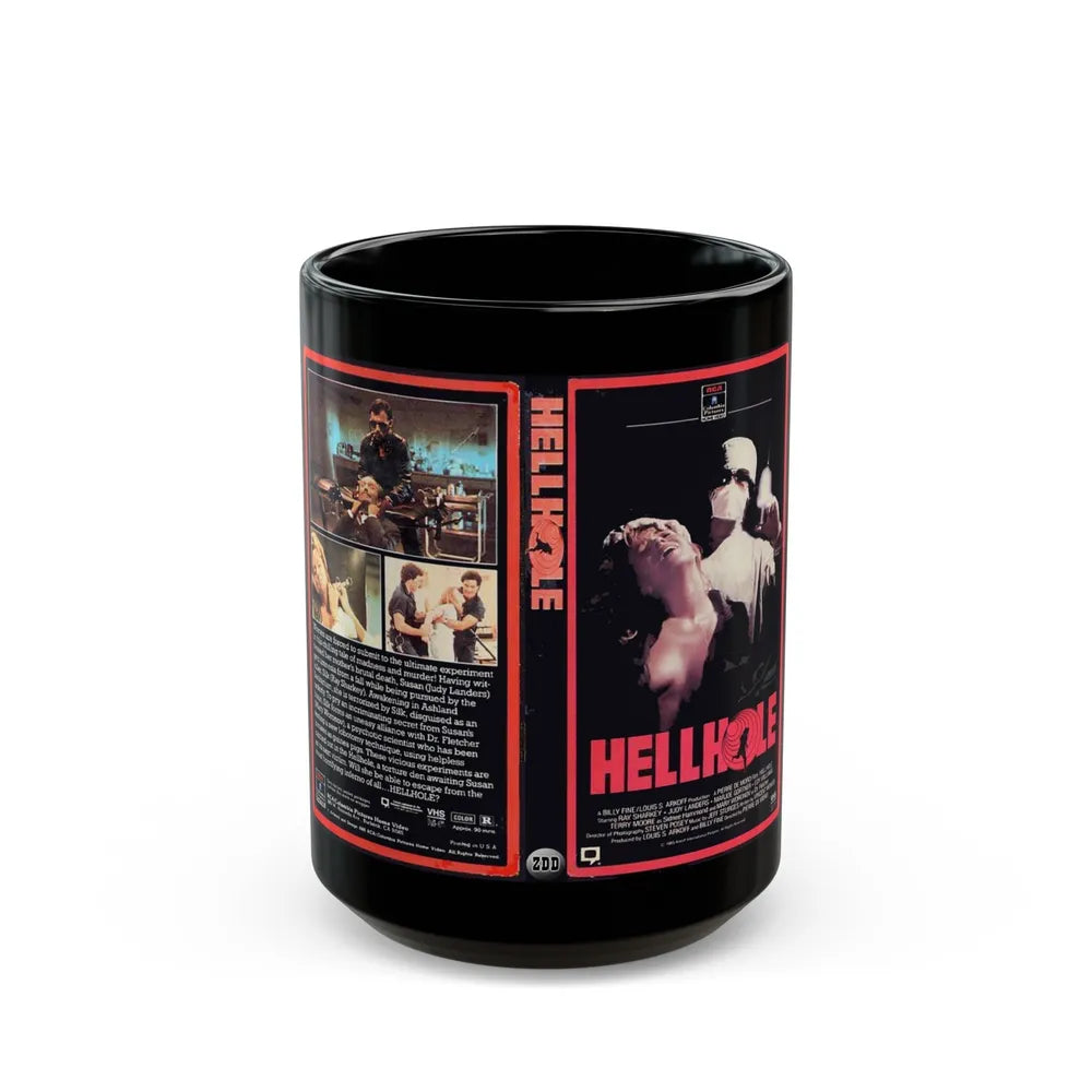 HELLHOLE (VHS COVER) - Black Coffee Mug-15oz-Go Mug Yourself