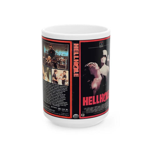 HELLHOLE (VHS COVER) - White Coffee Mug-15oz-Go Mug Yourself