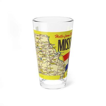 Hello from big MO Missouri (Greeting Postcards) Pint Glass 16oz-16oz-Go Mug Yourself