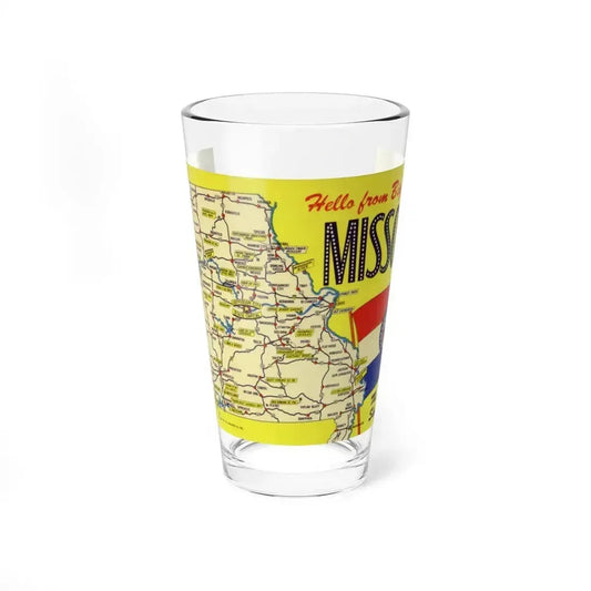 Hello from big MO Missouri (Greeting Postcards) Pint Glass 16oz 16oz - Go Mug Yourself