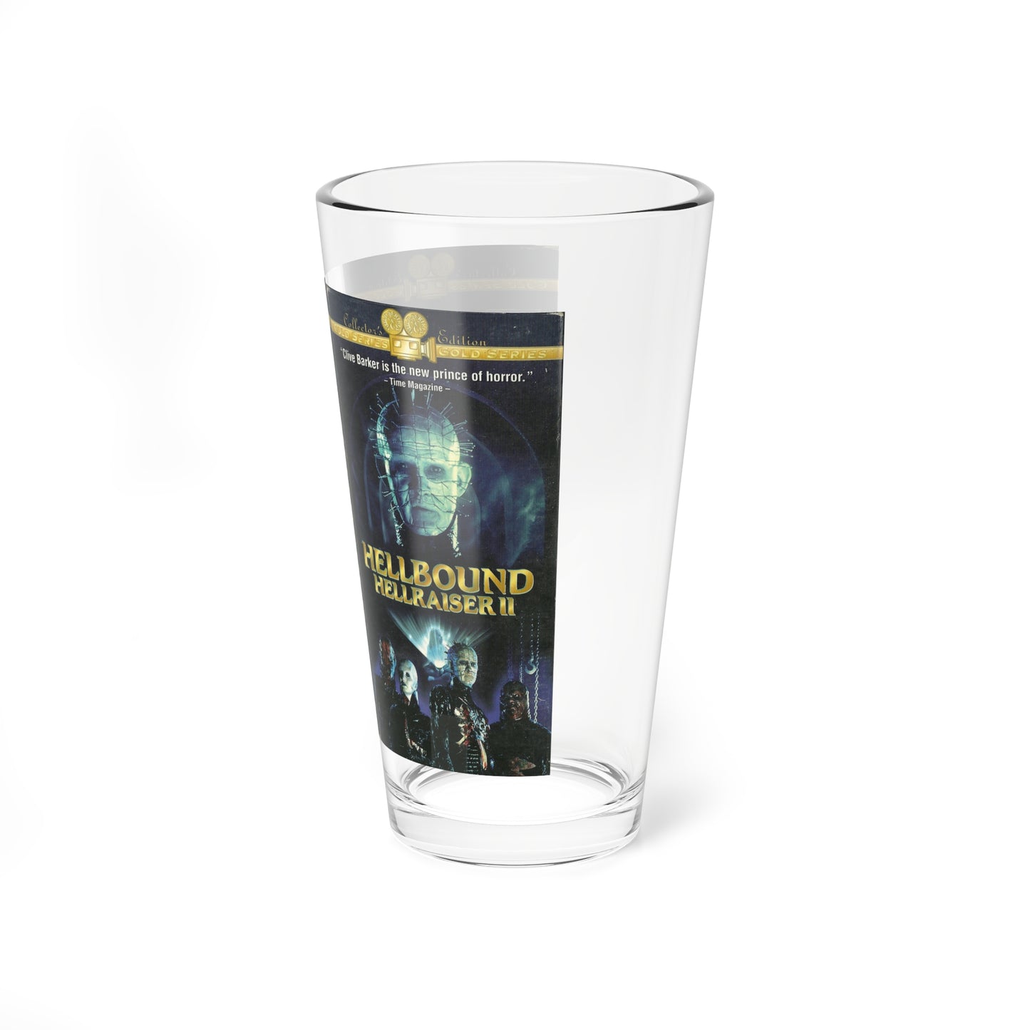 HELLRAISER 2 HELLBOUND (VHS COVER) Pint Glass 16oz-Go Mug Yourself