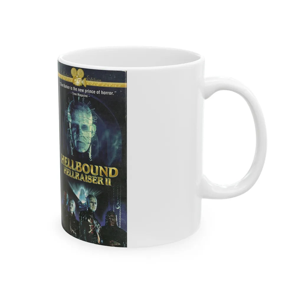 HELLRAISER 2 HELLBOUND (VHS COVER) - White Coffee Mug-Go Mug Yourself