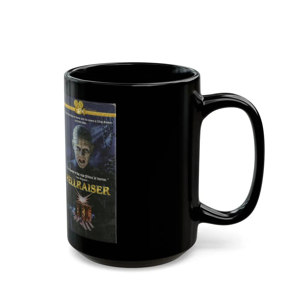 HELLRAISER (VHS COVER) - Black Coffee Mug-Go Mug Yourself