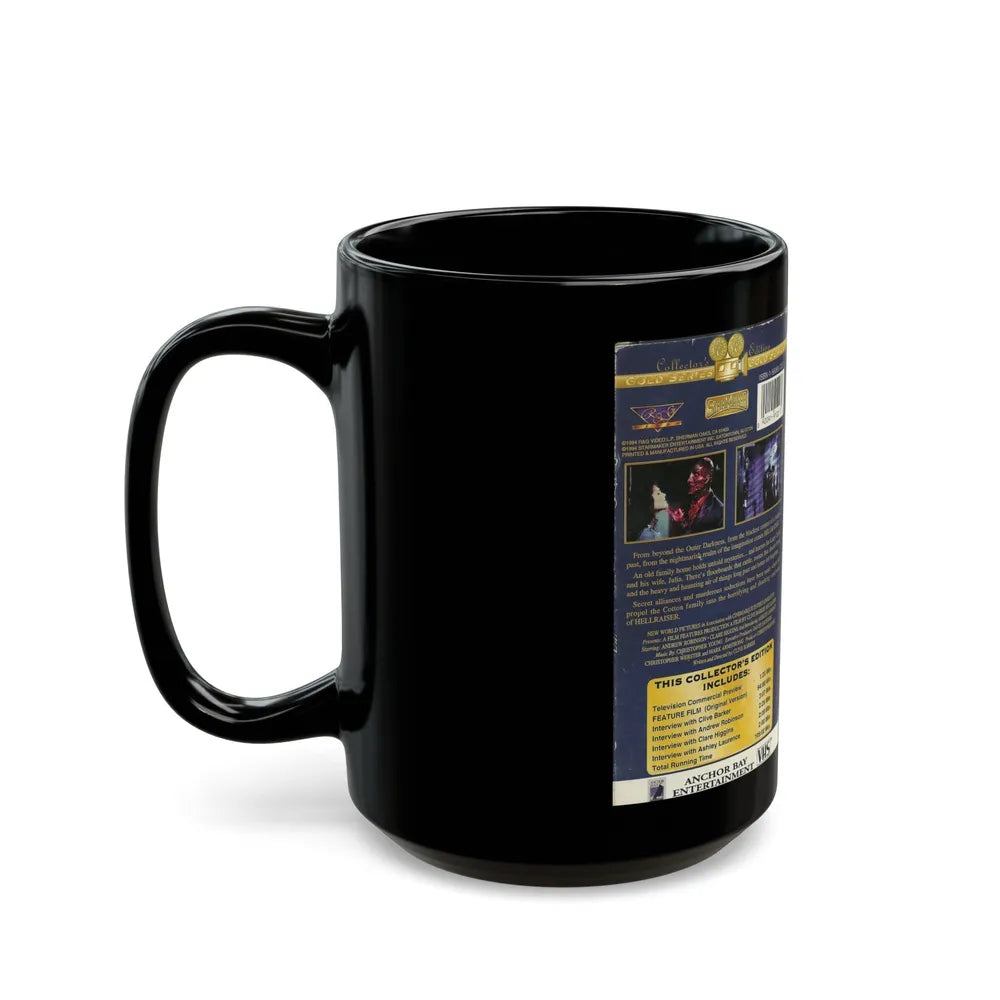 HELLRAISER (VHS COVER) - Black Coffee Mug-Go Mug Yourself