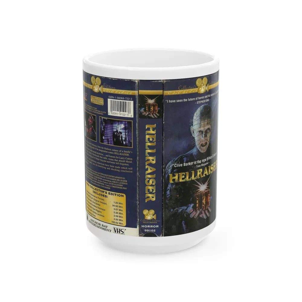 HELLRAISER (VHS COVER) - White Coffee Mug-15oz-Go Mug Yourself