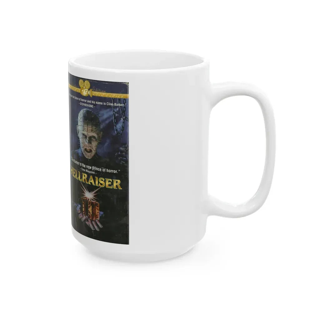 HELLRAISER (VHS COVER) - White Coffee Mug - Go Mug Yourself