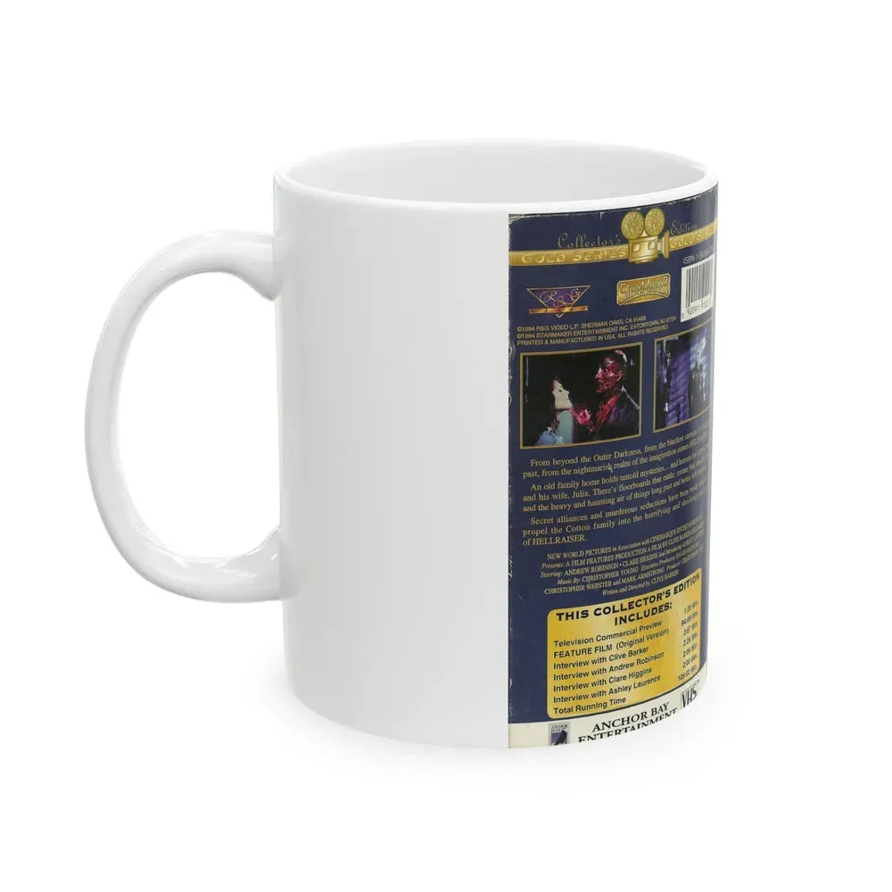 HELLRAISER (VHS COVER) - White Coffee Mug - Go Mug Yourself