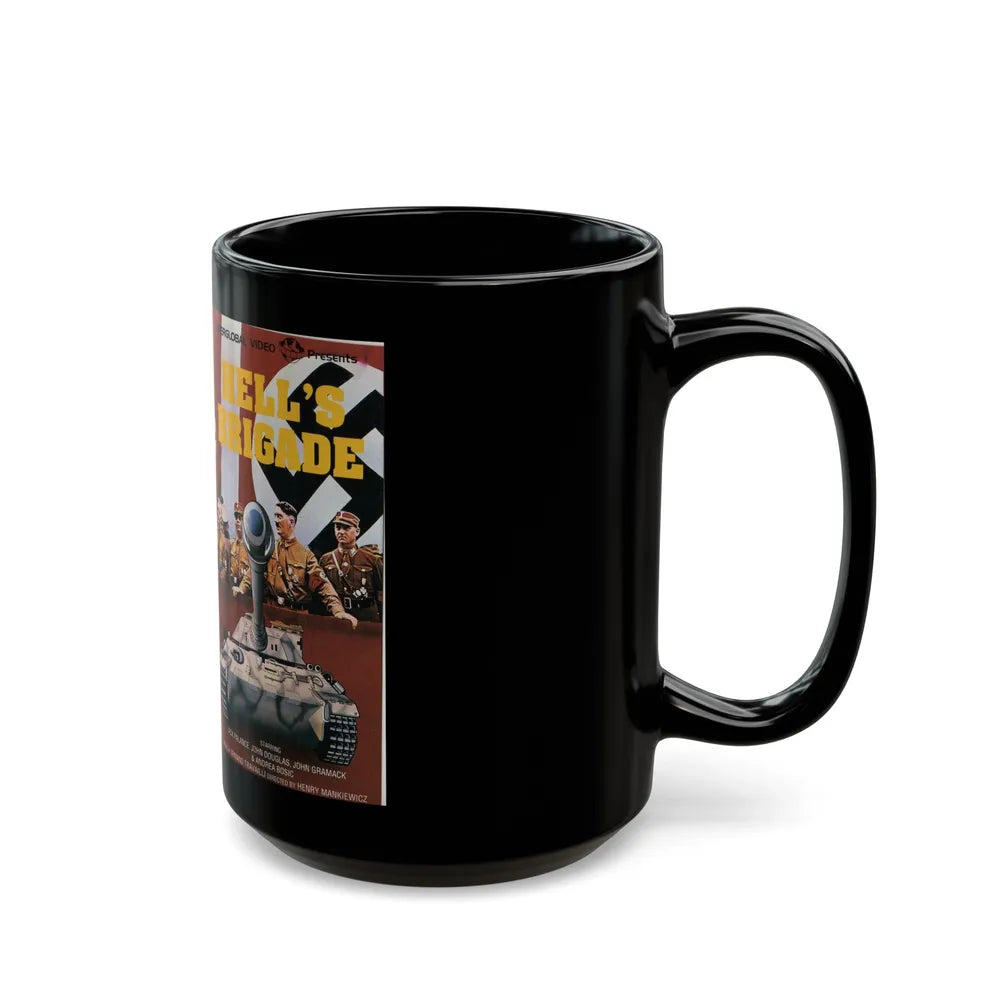 HELLS BRIGADE (VHS COVER) - Black Coffee Mug-Go Mug Yourself