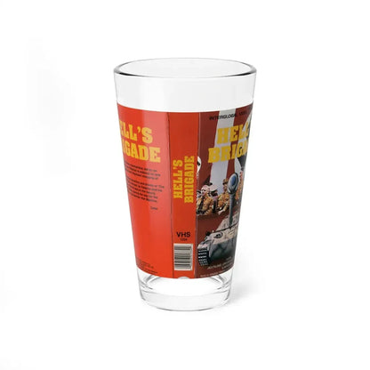 HELLS BRIGADE (VHS COVER) Pint Glass 16oz 16oz - Go Mug Yourself