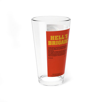 HELLS BRIGADE (VHS COVER) Pint Glass 16oz-Go Mug Yourself