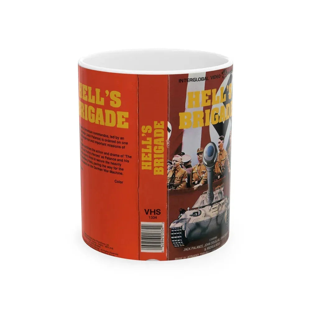 HELLS BRIGADE (VHS COVER) - White Coffee Mug 11oz - Go Mug Yourself