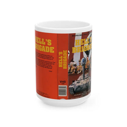 HELLS BRIGADE (VHS COVER) - White Coffee Mug-15oz-Go Mug Yourself