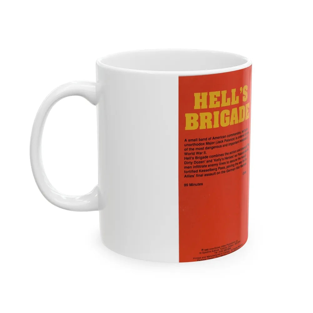 HELLS BRIGADE (VHS COVER) - White Coffee Mug-Go Mug Yourself