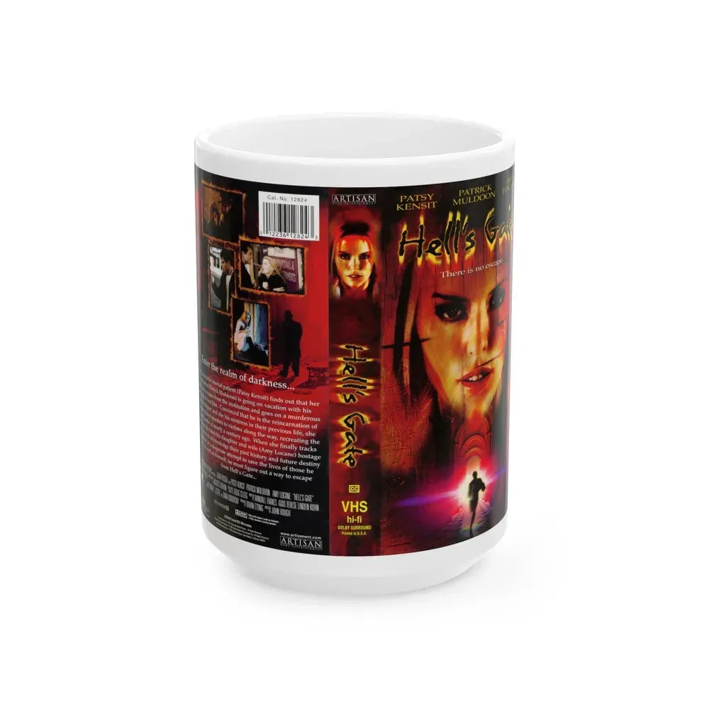 HELLS GATE (VHS COVER) - White Coffee Mug 15oz - Go Mug Yourself