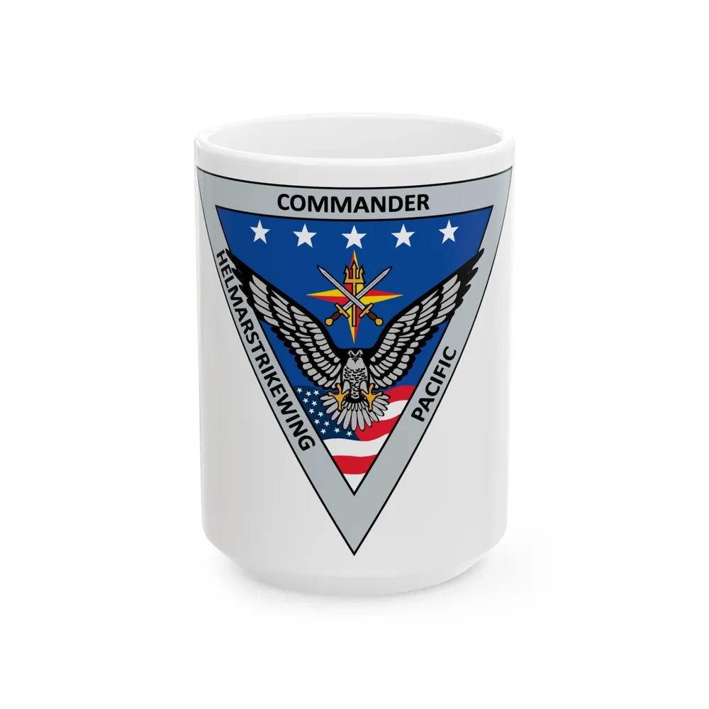 HELMARSTRIKEWING Pacific Helicopter Maritime Strike Wing (U.S. Navy) White Coffee Mug-15oz-Go Mug Yourself