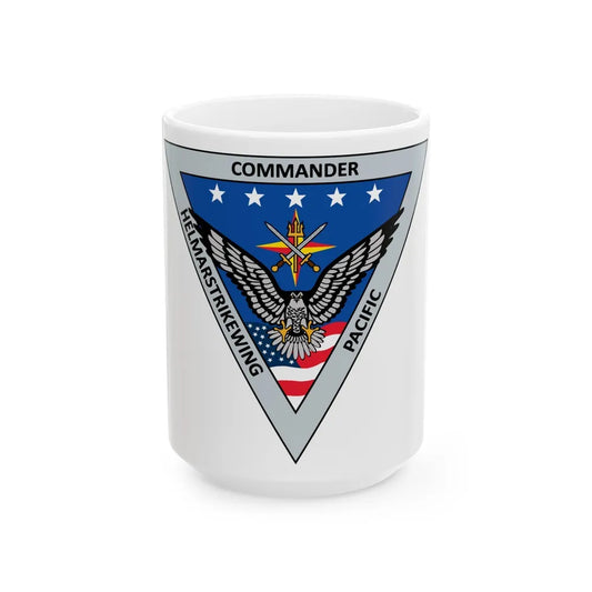 HELMARSTRIKEWING Pacific Helicopter Maritime Strike Wing (U.S. Navy) White Coffee Mug-15oz-Go Mug Yourself