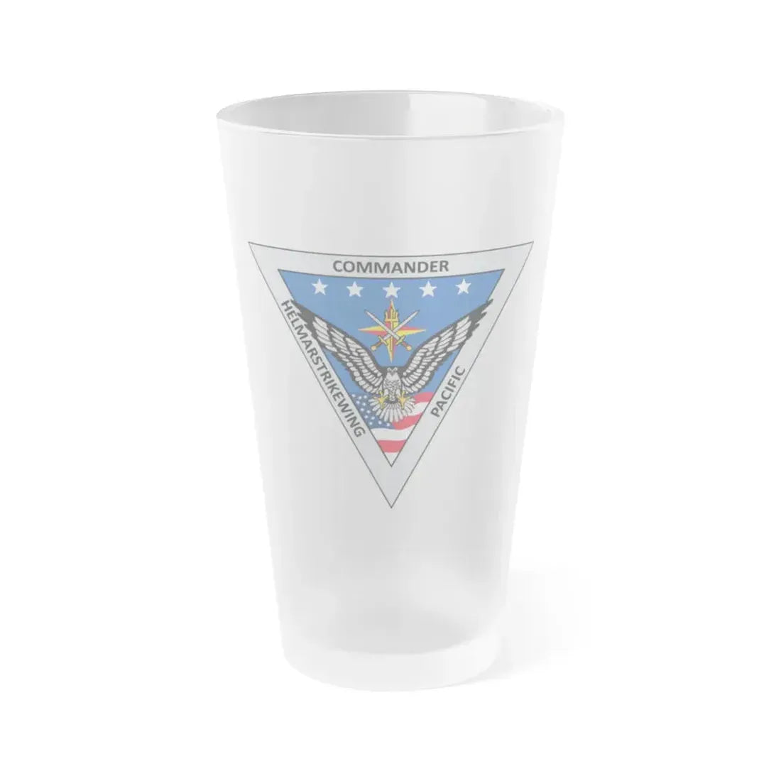 HELMARSTRIKEWING Pacific Helicopter Maritime Strike Wing (U.S. Navy) Frosted Pint Glass 16oz Default Title - Go Mug Yourself