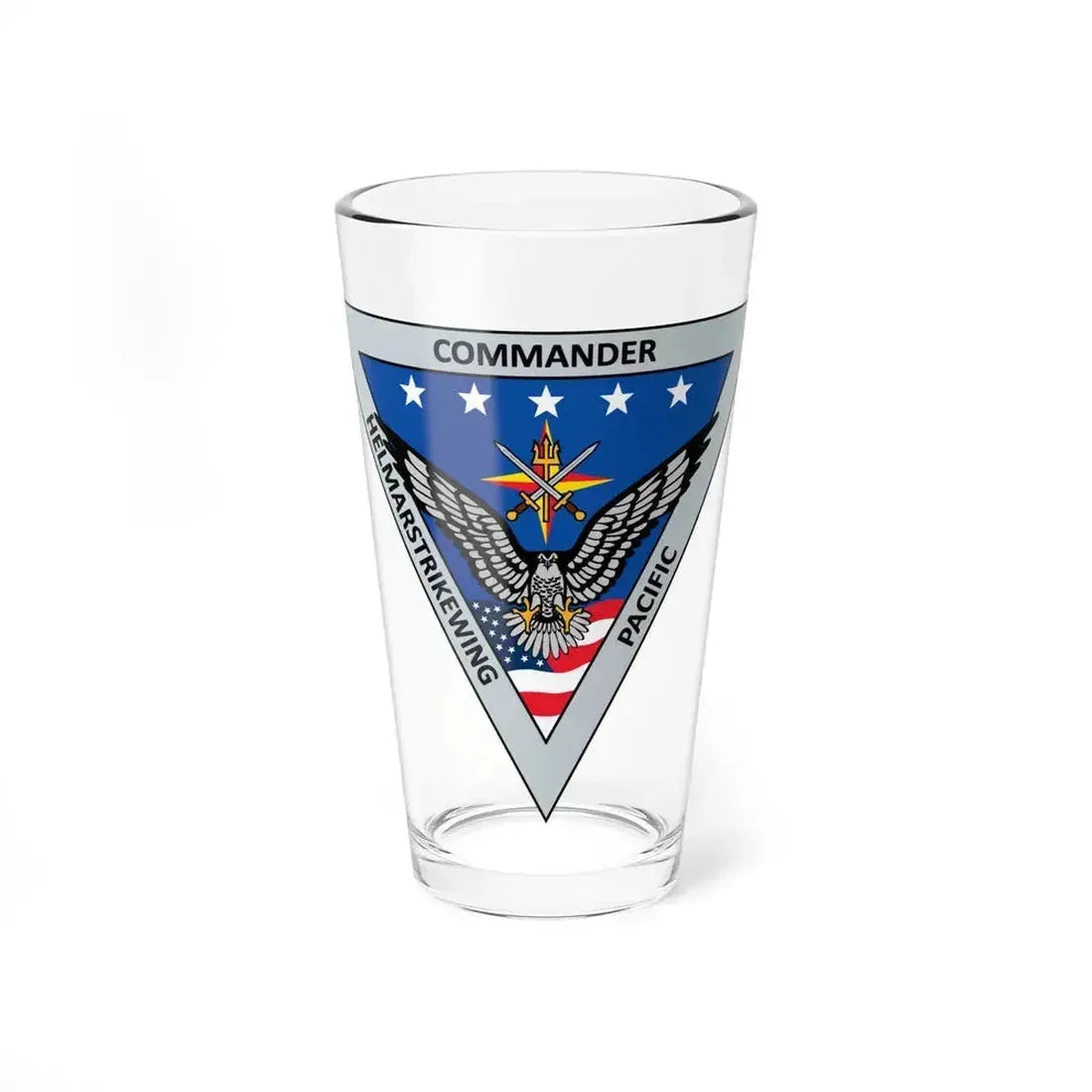 HELMARSTRIKEWING Pacific Helicopter Maritime Strike Wing (U.S. Navy) Pint Glass 16oz 16oz - Go Mug Yourself