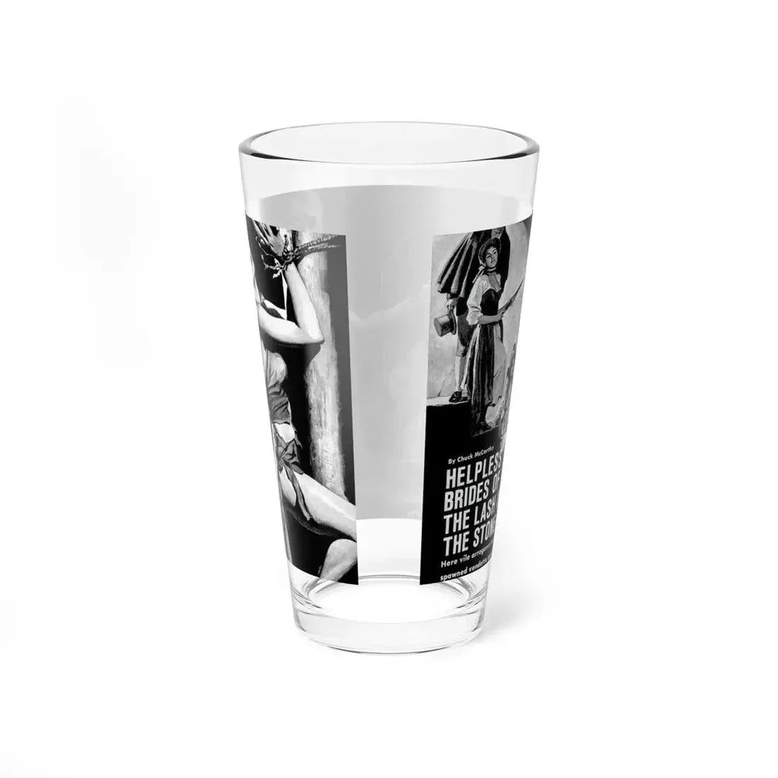 Helpless Brides of the Lash in the Stone Hell, World of Men, November 1968 - Pint Glass 16oz - Go Mug Yourself