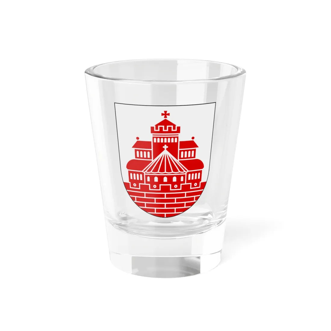 Helsingborg vapen (Sweden) (Coat of Arms) Shot Glass 1.5oz 1.5oz - Go Mug Yourself