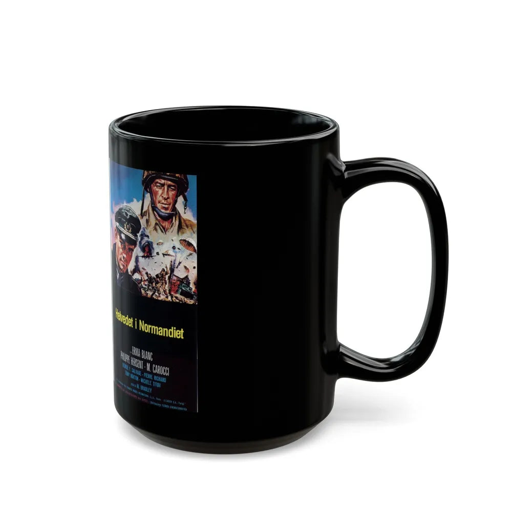 HELVEDET I NORMANDIET (VHS COVER) - Black Coffee Mug-Go Mug Yourself