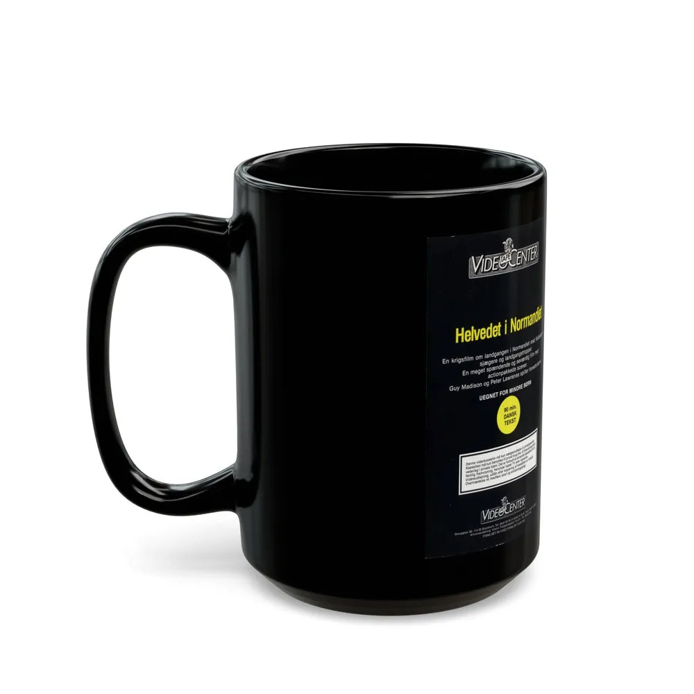 HELVEDET I NORMANDIET (VHS COVER) - Black Coffee Mug-Go Mug Yourself