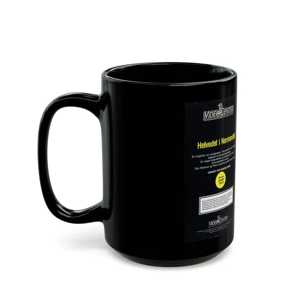 HELVEDET I NORMANDIET (VHS COVER) - Black Coffee Mug - Go Mug Yourself