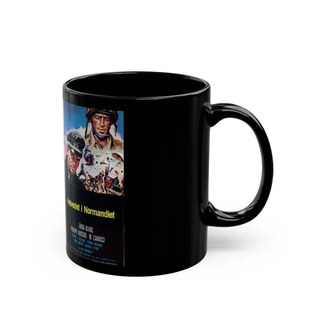 HELVEDET I NORMANDIET (VHS COVER) - Black Coffee Mug-Go Mug Yourself