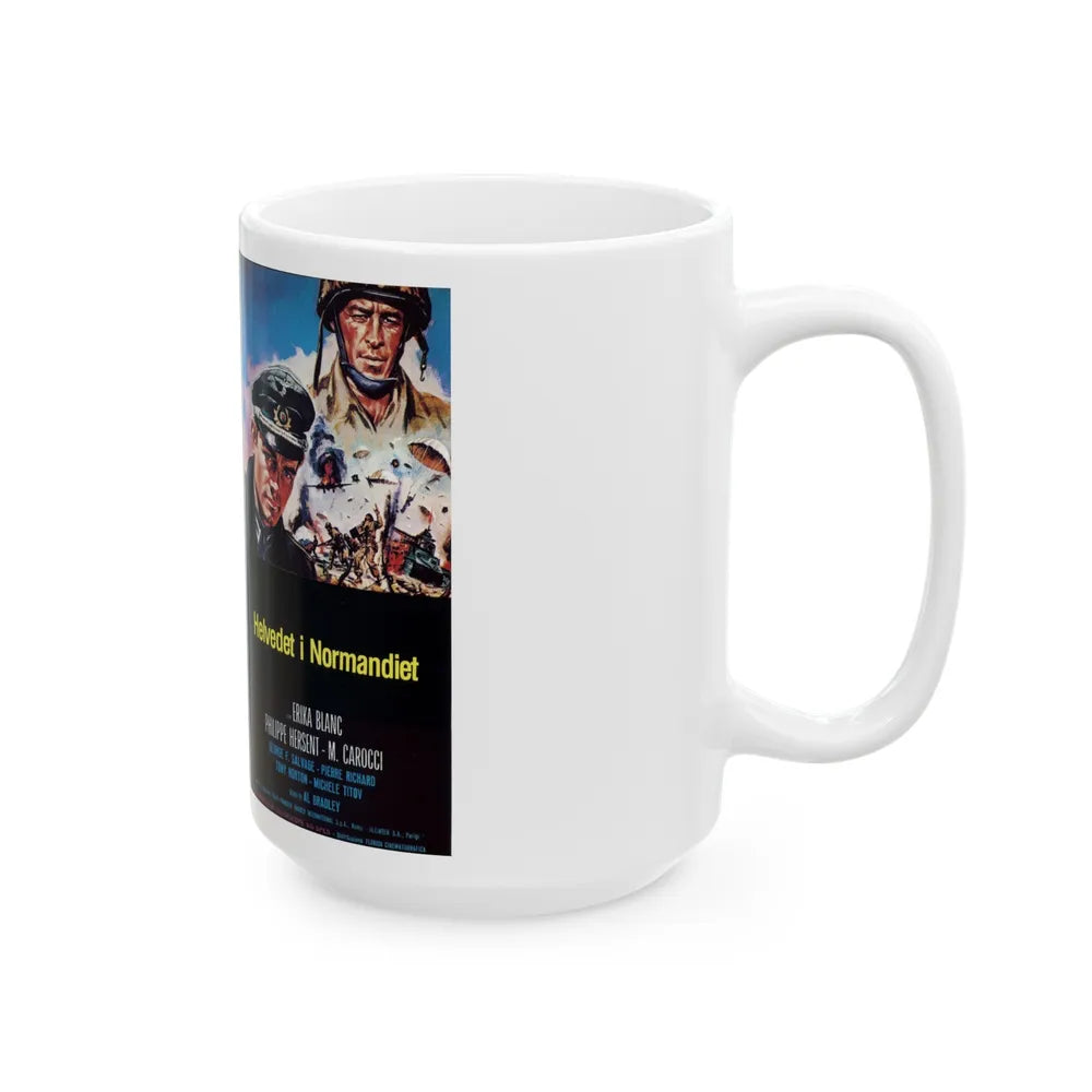 HELVEDET I NORMANDIET (VHS COVER) - White Coffee Mug-Go Mug Yourself