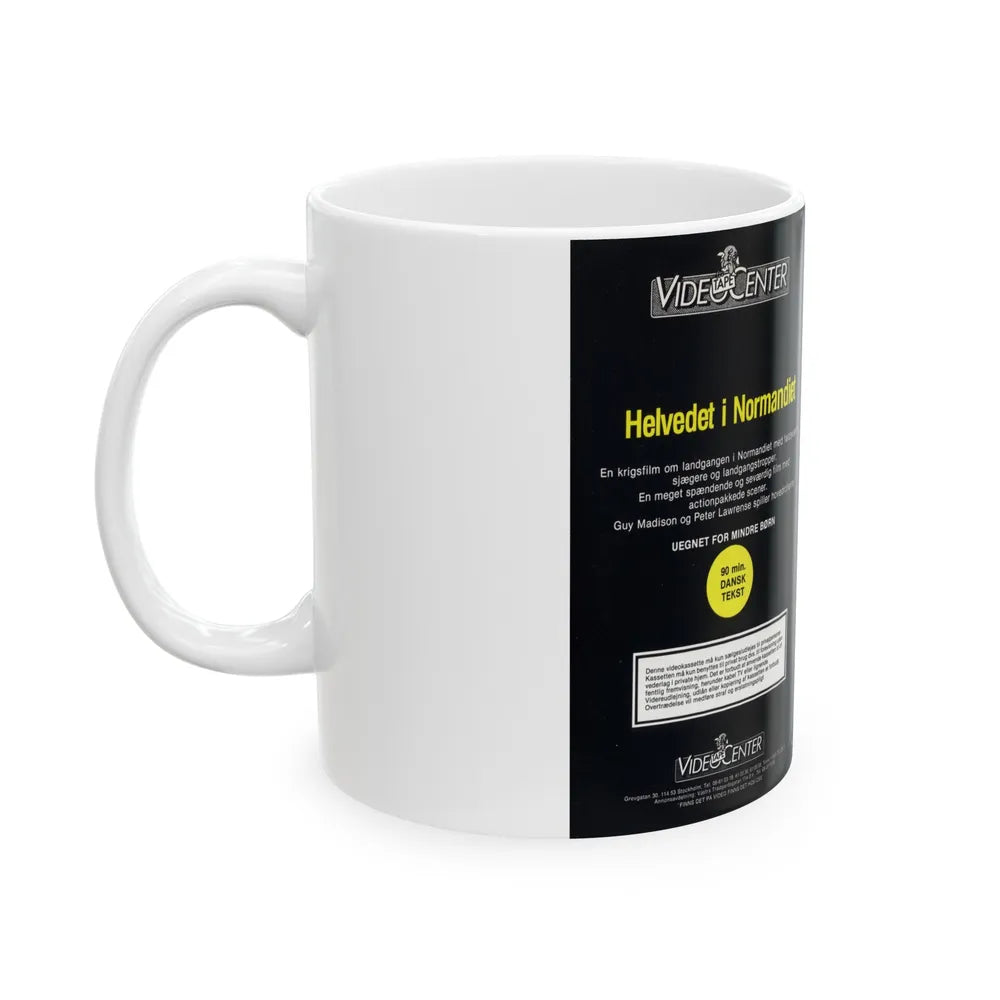 HELVEDET I NORMANDIET (VHS COVER) - White Coffee Mug-Go Mug Yourself