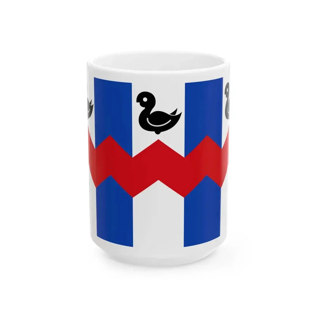 Hemiksem vlag (Belgium) White Coffee Mug 15oz - Go Mug Yourself