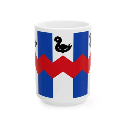 Hemiksem vlag (Belgium) White Coffee Mug 15oz - Go Mug Yourself
