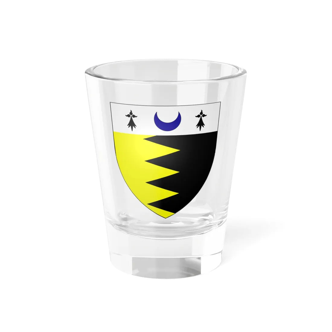 Henderson of Fordell arms (Scotland) (Coat of Arms) Shot Glass 1.5oz 1.5oz - Go Mug Yourself