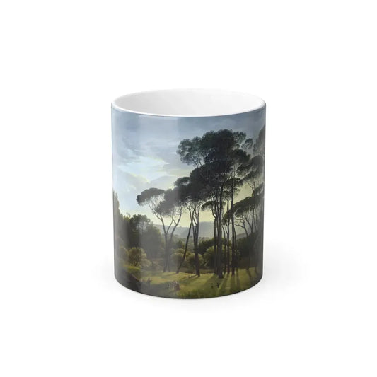 Hendrik Voogd (1768-1839) Italian Landscape with Umbrella Pines - Oil on Canvas 1807 - Color Changing Mug 11oz 11oz - Go Mug Yourself