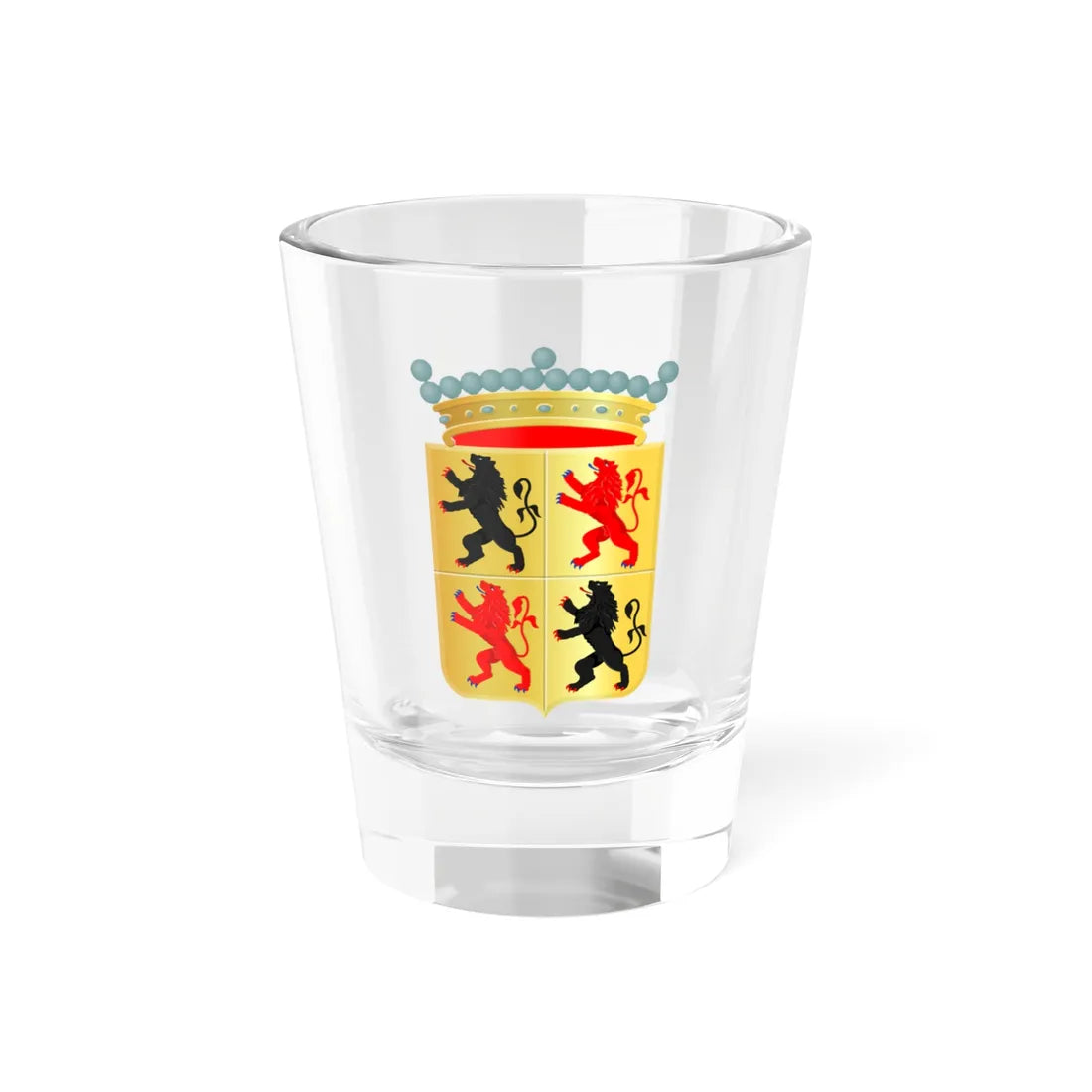 Henegouwen provinciewapen 1820 HRvA (Belgium) (Coat of Arms) Shot Glass 1.5oz 1.5oz - Go Mug Yourself