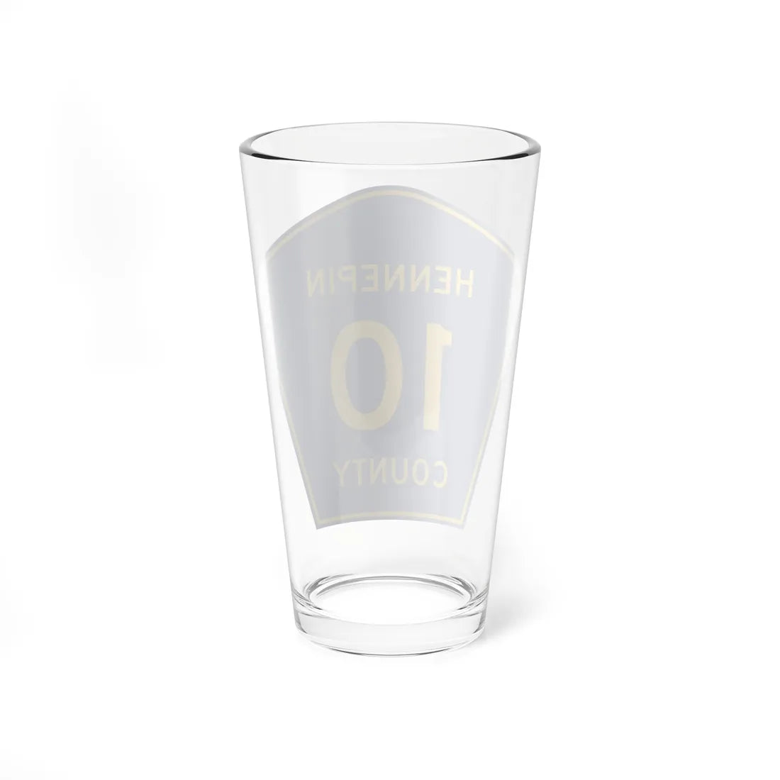 Hennepin County 10 (Minnesota) (Road Sign) Pint Glass 16oz - Go Mug Yourself