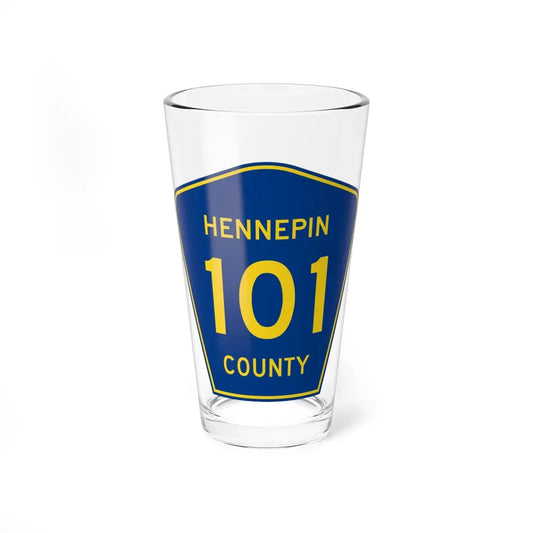 Hennepin County 101 (Minnesota) (Road Sign) Pint Glass 16oz 16oz - Go Mug Yourself