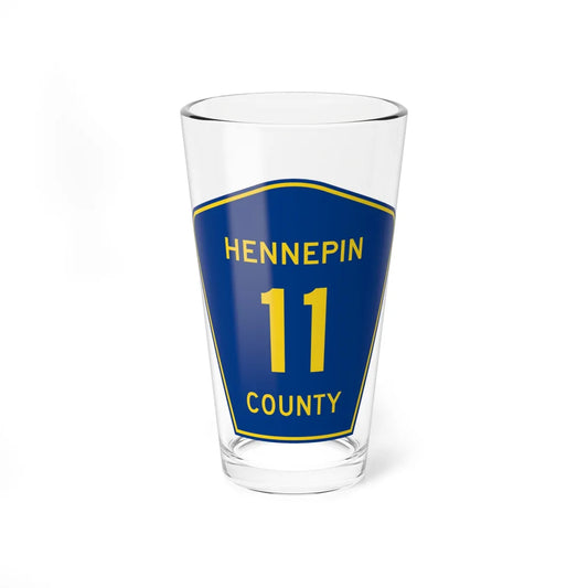 Hennepin County 11 (Minnesota) (Road Sign) Pint Glass 16oz 16oz - Go Mug Yourself